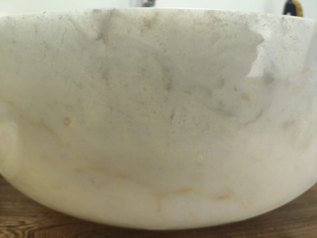 Накладная раковина из оникса Indo Bowl white Medium TinLip BO-00508 фото