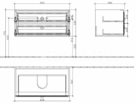Тумба под раковину Villeroy & Boch La Belle A58410DJ фото