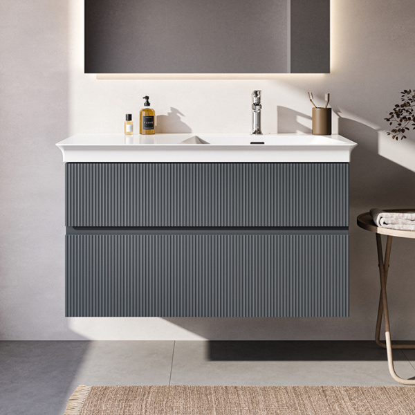 Тумба с раковиной Ideal Standard Finesse E3446UQ 100 см, пепельно-голубая матовая фото