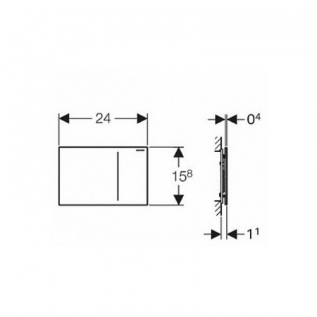 Клавиша смыва Geberit Sigma 70 115.620.FW.1 фото