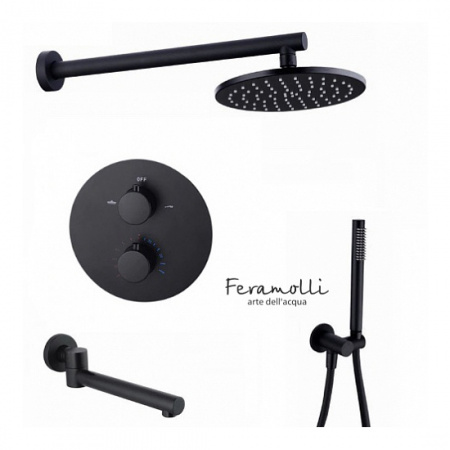 Душевая система скрытого монтажа Feramolli 3в1 Feramolli Thermo BL726-12 фото