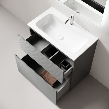 Тумба под раковину Sancos Folk Floor FL80FES Ergraut soft фото