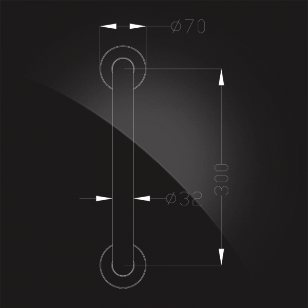 Поручень для ванной Elghansa Shower Rail SB-230 30 см фото