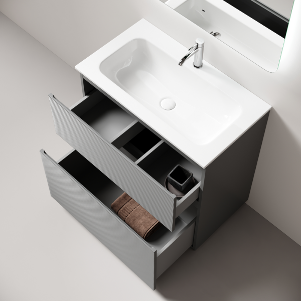 Тумба под раковину Sancos Folk Floor FL80FES Ergraut soft фото