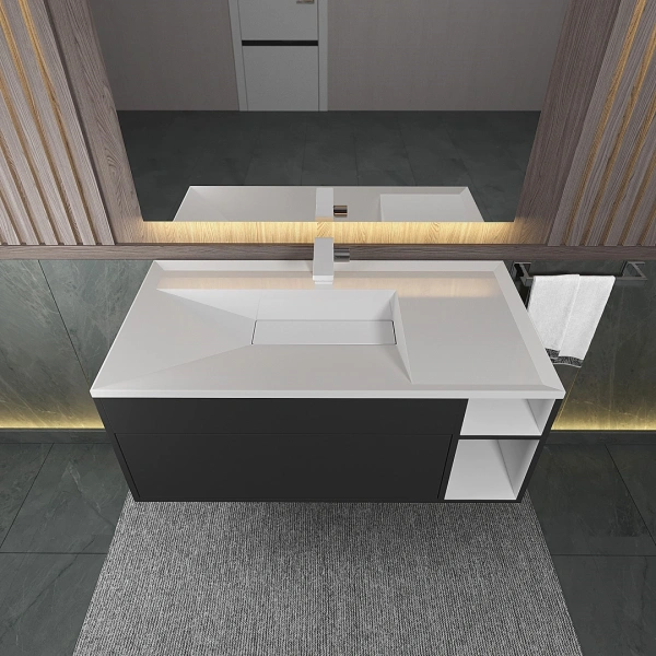 Раковина Uperwood Lotus 100 35480000001  белая матовая фото