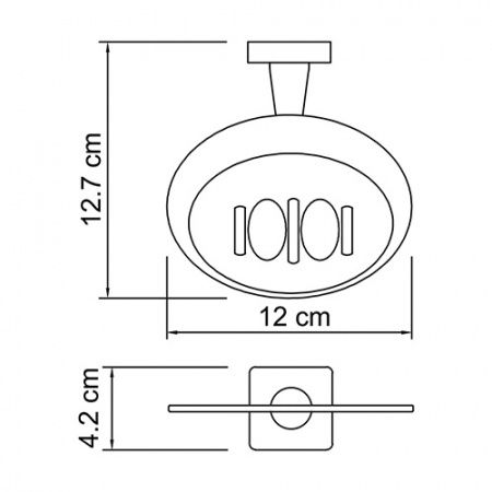 Мыльница настенная решетка WasserKRAFT Lippe K-6569 фото