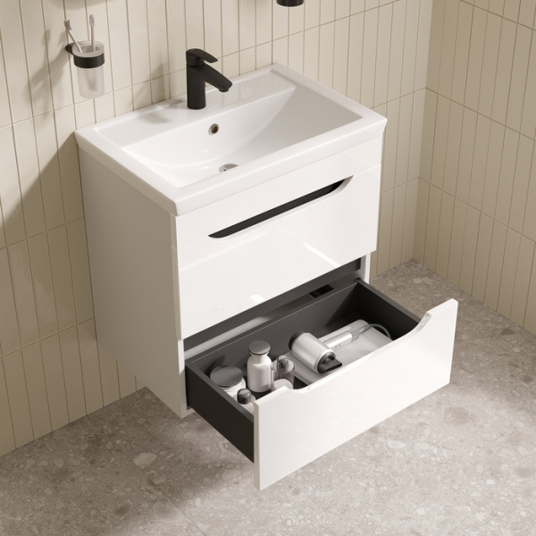 Подвесная тумба с раковиной Iddis Ray RAY60W0i95K 60 см фото