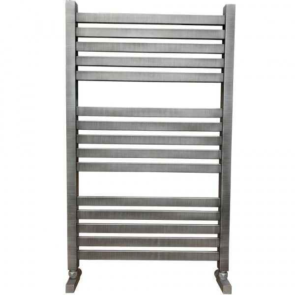 Водяной полотенцесушитель Ника Modern ЛМ 6 100/50 Matt Antique Silver с вентилями фото