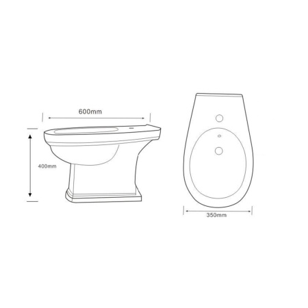 Биде напольное Boheme Vogue 943 фото