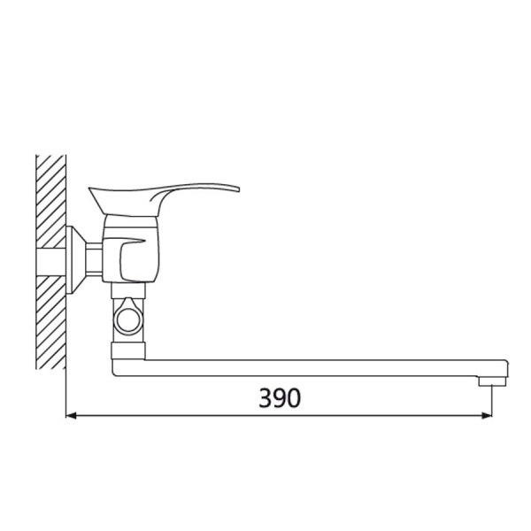 Смеситель для ванны с душем Oute T01S T0123S фото