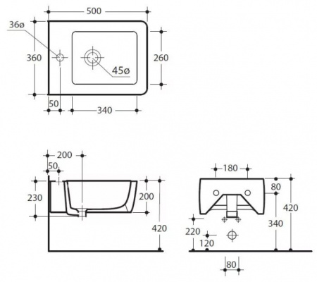 Биде подвесное Kerasan Ego 3225 bi*1 фото