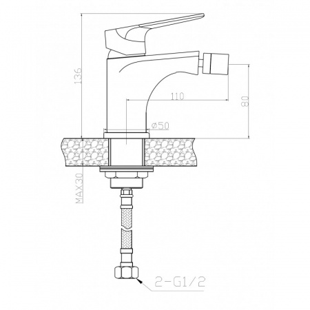 Смеситель для биде Weltwasser WW MX ODER 408 фото