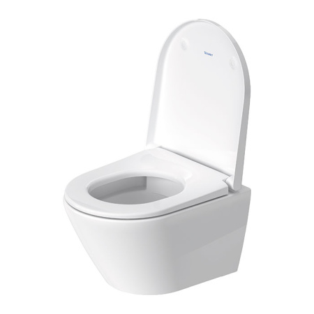 Подвесной унитаз безободковый Duravit D-Neo 45880900A1 с сиденьем фото