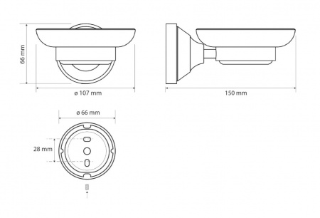 Мыльница настенная Bemeta Kera 144708027 фото