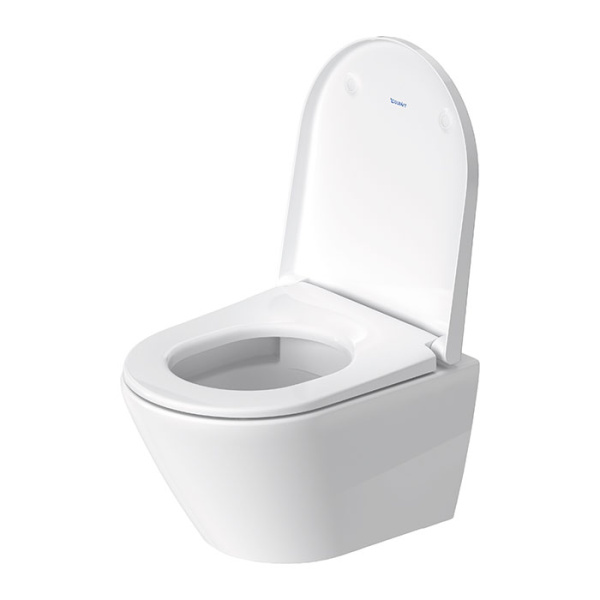 Подвесной унитаз безободковый Duravit D-Neo 45880900A1 с сиденьем фото