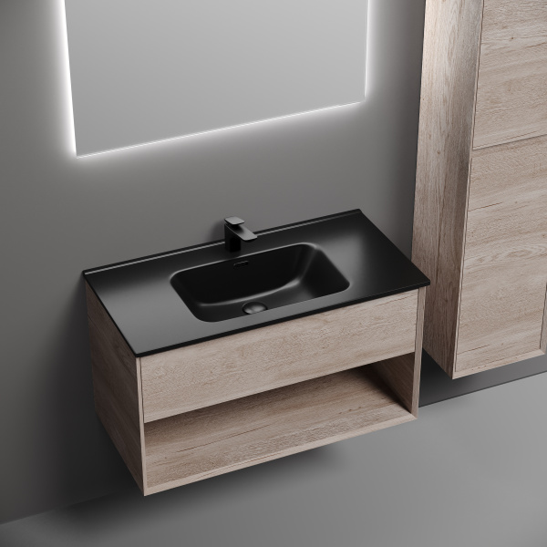 Тумба под раковину Sancos Marmi 1.0 MR1.090EG дуб галифакс натуральный фото