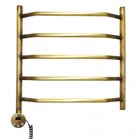Полотенцесушитель электрический Domoterm Лаура П5 (500х500) (бронза) левый фото