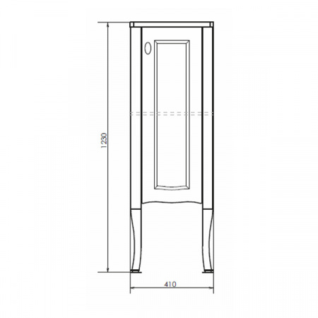 Пенал Comforty Павия-40 белый глянец фото