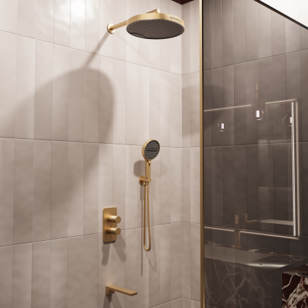 Душевая система скрытого монтажа Vincea Domus VSFW-5DM1BG брашированное золото фото