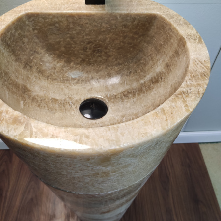 Раковина напольная из оникса Sunset ON-01348 (40*40*90) фото