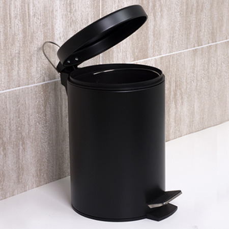 Мусорное ведро для ванной с педалью WasserKRAFT Elbe K-635B фото