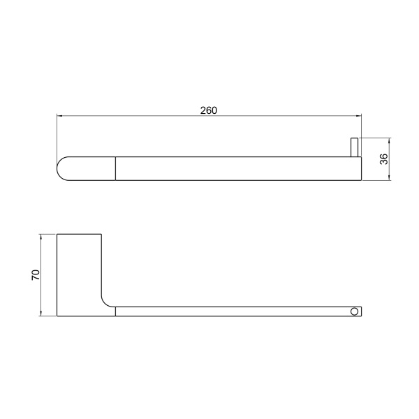 Полотенцедержатель Timo Luiro 18451/17 матовое золото фото
