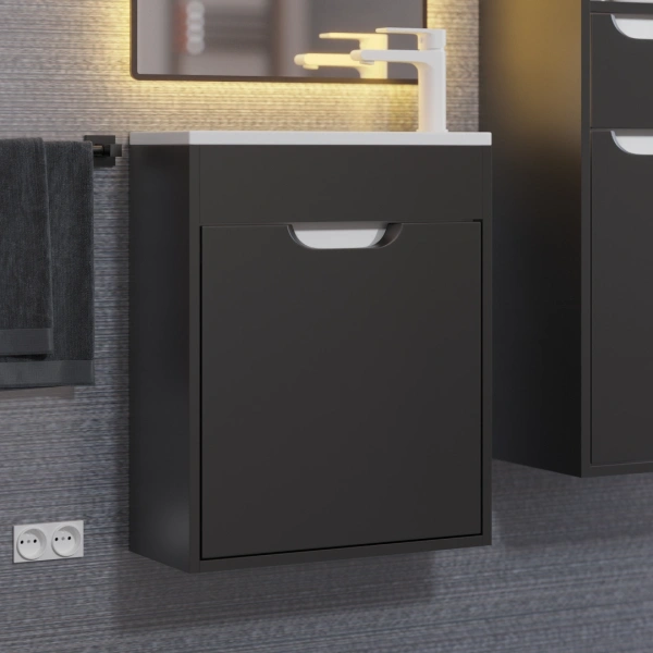 Тумба под раковину Uperwood Modul 50 2930205360 черная фото