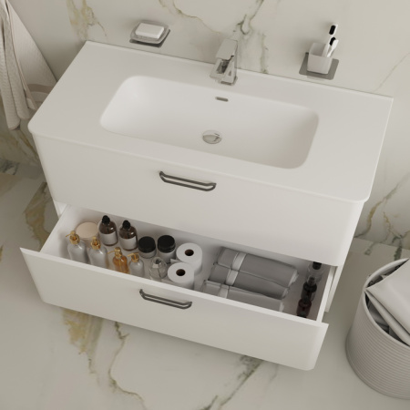 Тумба с раковиной Iddis Brick BRI10WFi95K 100 см фото