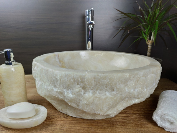 Раковина из оникса Indo Erozy Блитар EO-00070 фото