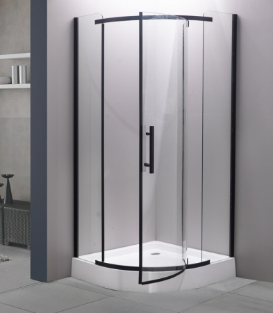 Душевой уголок Esbano ESUGD7025B 100x100 черный матовый фото