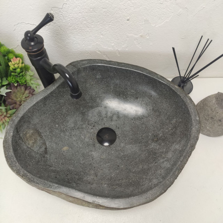 Накладная раковина из речного камня RS01499 (55*47*16) С9 фото