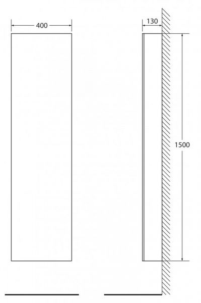 Шкаф-пенал BelBagno BB400CRS фото