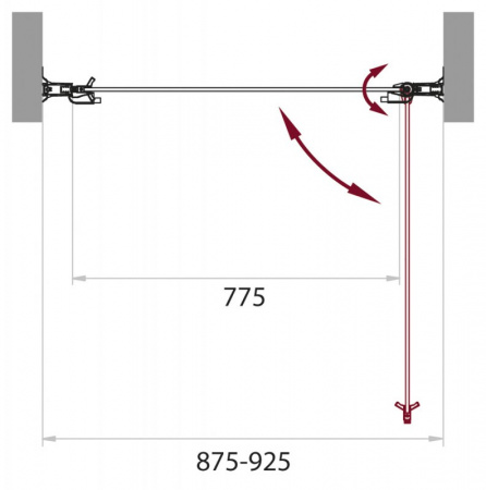 Душевая дверь BelBagno Sela SELA-B-1-90-Ch-Cr фото