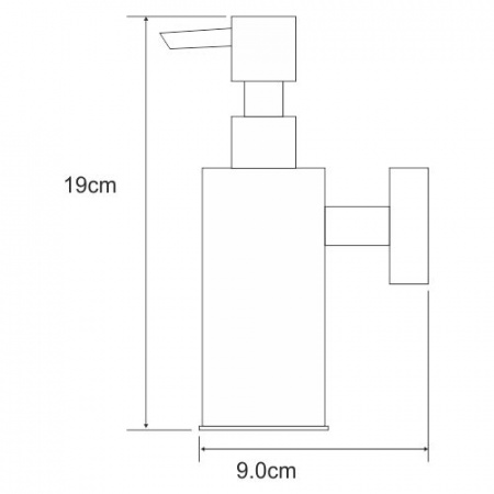 Дозатор для жидкого мыла антивандальный WasserKRAFT K-1399 фото