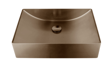 Накладная раковина из нержавеющей стали AltroBagno Futuro 001016BrAn состаренная бронза фото