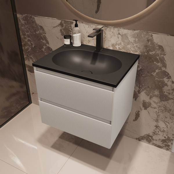 Тумба под раковину Vincea Welle 60 VMC-2WL600MW M.White Soft-touch фото