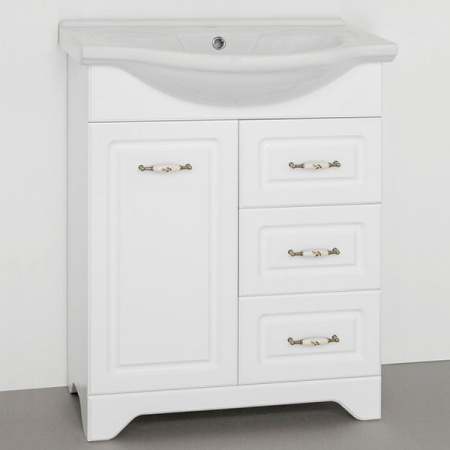 Тумба под раковину Style Line Олеандр 2-65 белая фото