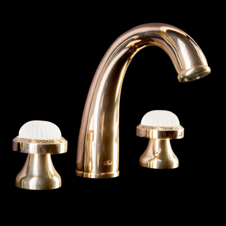 Смеситель для раковины двухвентильный Boheme Satine 297-ST фото