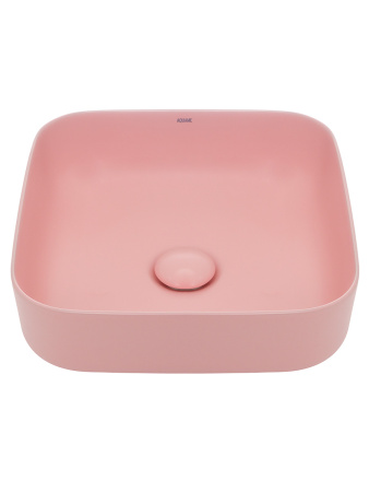 Раковина накладная AQUAme AQM5011 390x390x130 розовый матовый фото
