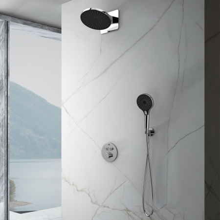Душевая система скрытого монтажа с термостатом Vincea Inspire VSFW-3I22MT5CH хром фото