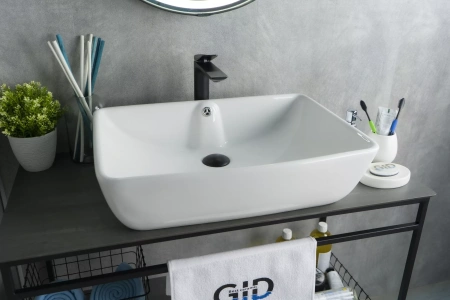 Накладная раковина GID 9121 59х42 фото