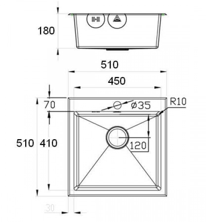 Мойка Zorg ST Hummer SH R 5151 GLOW фото