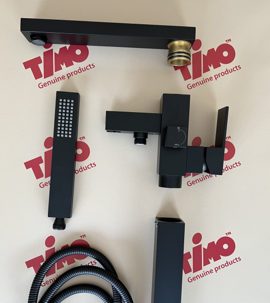 Смеситель для ванны напольный Timo Selene 2200/03Y-CR Черный фото