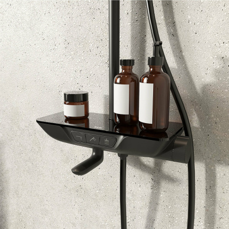 Душевая система (стойка) Iddis SpaHome SPABLBTi06 черная матовая фото