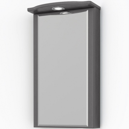 Зеркало-шкаф угловой Kaksa Патина 004535 серый с черным фото