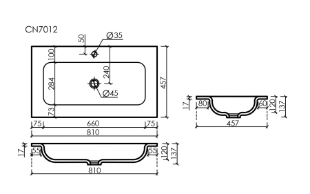 Раковина Ceramica Nova Grace CN7012MB черная матовая фото