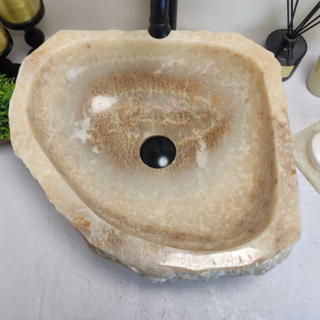 Накладная раковина из оникса Erozy BL EO-00665 (43*40*15см) фото