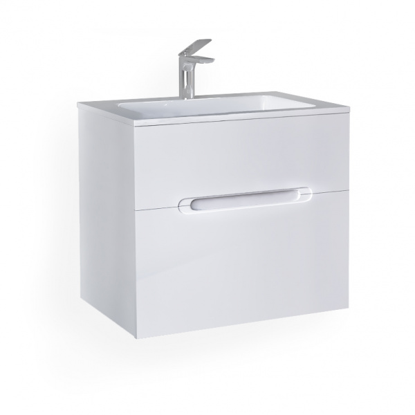 Тумба с раковиной Jorno Modul Mоl.01.62/P/W 65 см фото