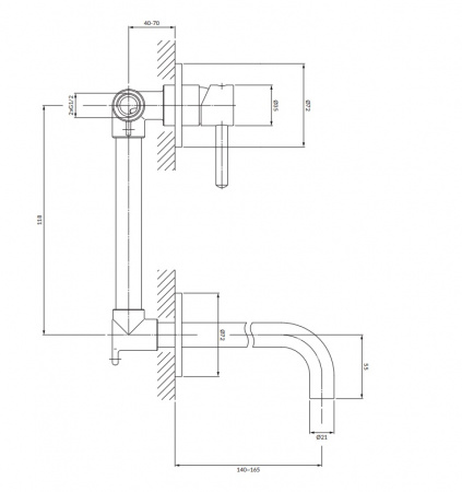 Cмеситель для раковины Omnires Y Y1215NGL золото фото