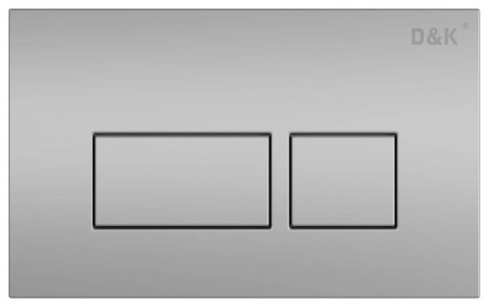 Клавиша смыва D&K Berlin DB1439002 хром матовый фото